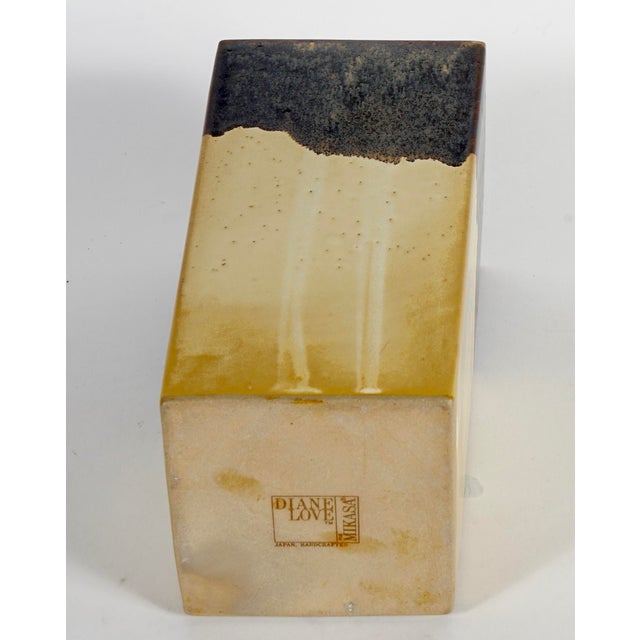 1970s Diane Love for Mikasa Japanese Ceramic Vase For Sale - Image 5 of 6