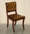 Hollywood Regency Vintage Chesterfield Brown Leather Dining Chairs, Set of 8 For Sale - Image 3 of 18