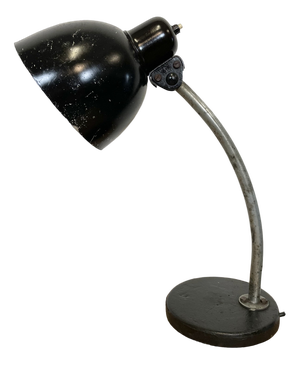 Black Industrial Table Lamp, 1950s