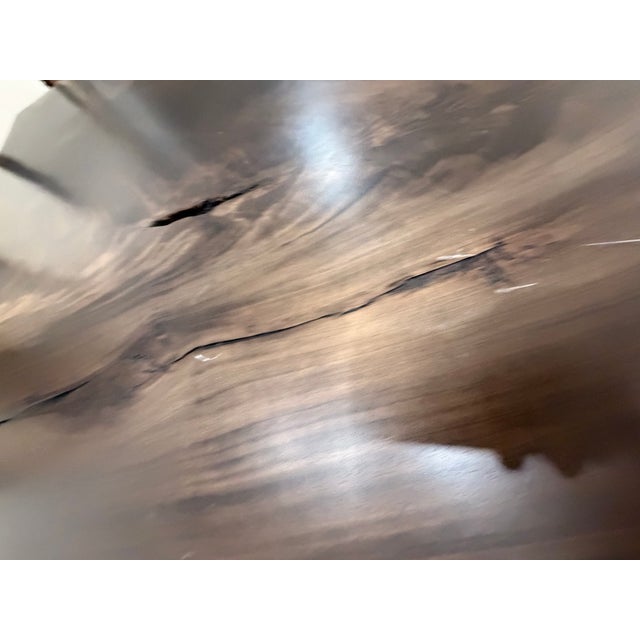 Extra Long Natural Slab Wood Dining Table by Restoration Hardware For Sale - Image 9 of 17