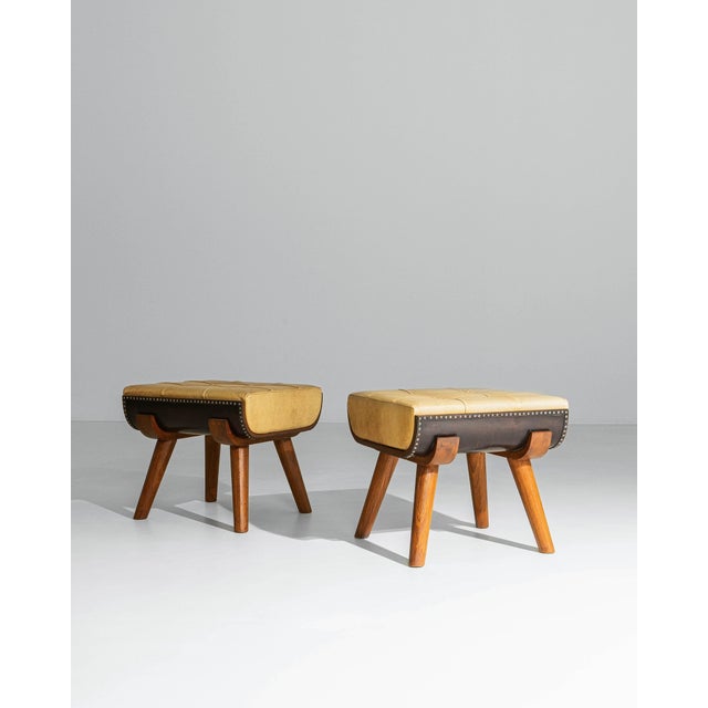 1960s Italian Exceptional Italian Ottomans - A Pair For Sale - Image 17 of 18