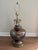 Vintage 1960's EF & EF Industries Cat. No. 414 Iridescent Carnival Glass lamp with AB Crystals & Original Shade. item...