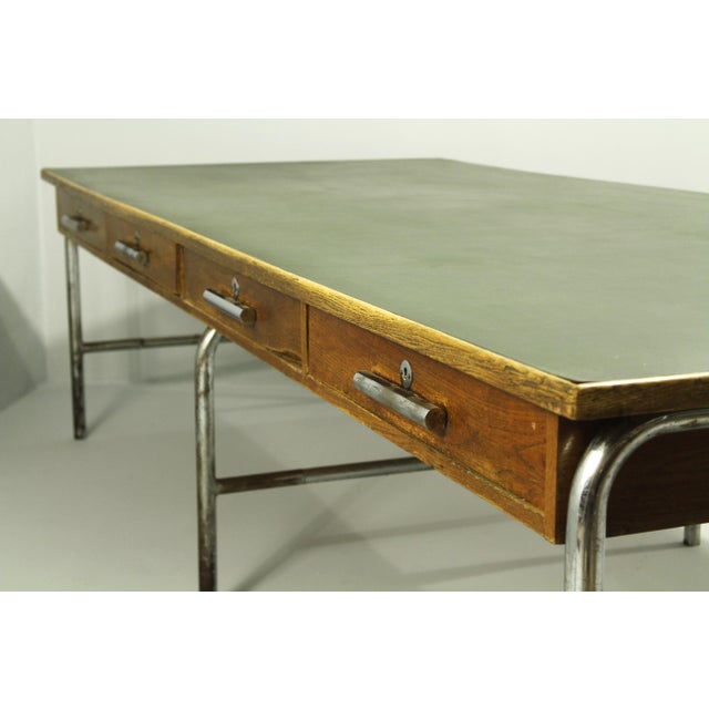 Vintage Bauhaus Desk in Oak, 1930s For Sale - Image 11 of 18