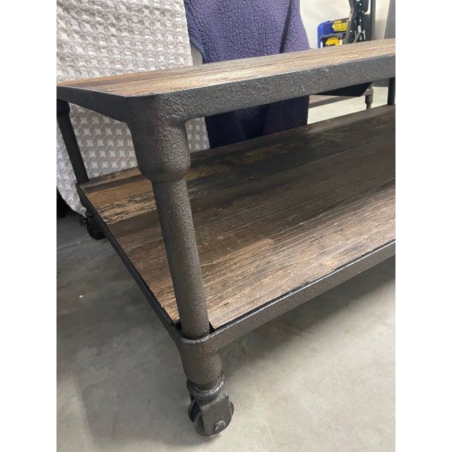 Farmhouse Restoration Hardware Dutch Iron Coffee Table For Sale - Image 3 of 7