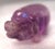 Miniature Hand-Carved Piglet of Amethyst Stone, Birth Stone For February! This is another one of a collection of miniature...