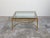 Italian Midcentury Gilt Bronze Coffee Table with Glass Top and Ring Motifs For Sale - Image 11 of 11