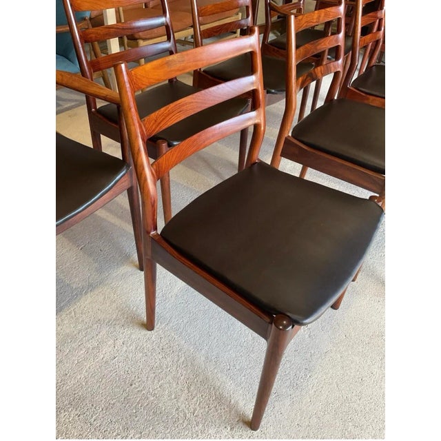 Wood Danish Rosewood Dining Chairs by Arne Vodder, Set of 8 For Sale - Image 7 of 18