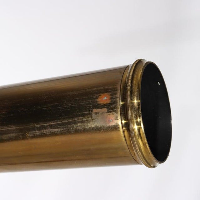 Antique French A. Bardou Brass Telescope With Mahogany Tripod C1880 For Sale - Image 11 of 14