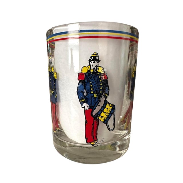 Vintage Mid-Century French Soldiers Barware / Lowball / Cocktail Glasses for Neiman Marcus, a Set of 6 in the Manner of Fornasetti For Sale In Dallas - Image 6 of 9