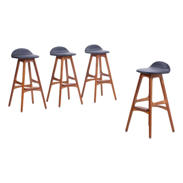 Vintage Bar Stool by Erik Buch, 1960s For Sale