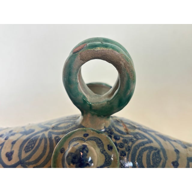 Mid 20th Century Glazed Terra Cotta Vessel For Sale - Image 9 of 11