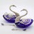 Vintage Italian Sterling Silver 800 Swan Salt Cellars with Cobalt Glass Liners and Spoons, 1970s, Set of 4 For Sale - Image 13 of 13