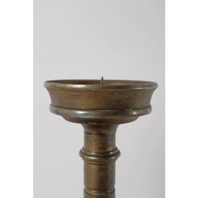 Metal Large Art Deco Bronze Candleholder, Germany, 1930s For Sale - Image 7 of 13