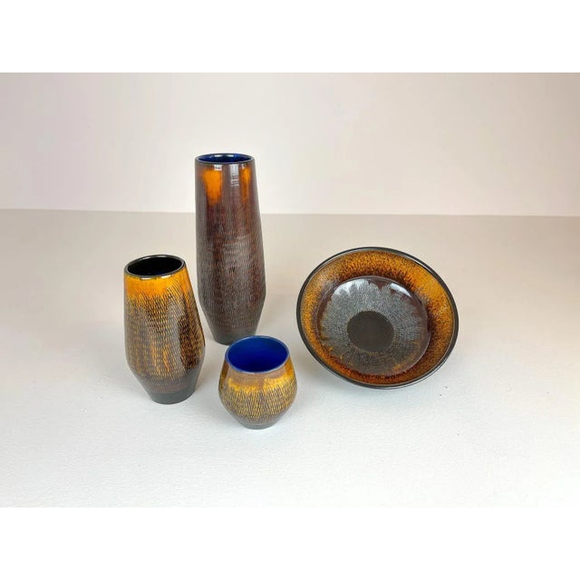 Mid-Century Modern Mid-Century Modern Ceramic Vases from Upsala-Ekeby, 1960s, Set of 4 For Sale - Image 3 of 17