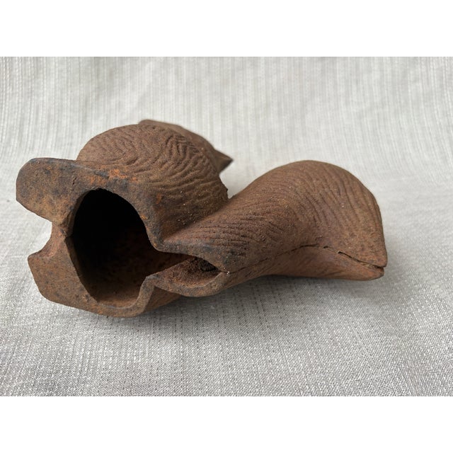 Vintage Rusty Cast Iron Squirrel Eating an Acorn Statue For Sale - Image 12 of 12