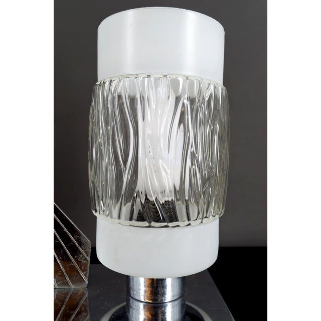 Modernist Art Deco Style Chrome-Plated Bronze Firefighter Lamp, Poland, 1950s For Sale - Image 9 of 11