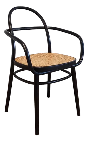 Black Bentwood Chair by Radomir Hofman, 1970s