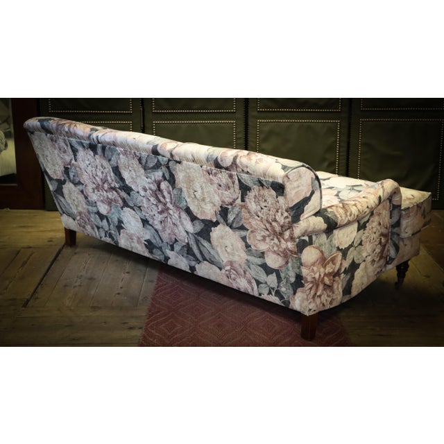 Vintage Three-Seater Sofa in Floral Velvet, 2010s For Sale - Image 9 of 18
