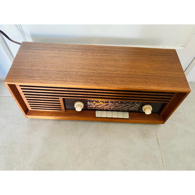 Teak Type 119 Tube Radio from Wega, 1960s For Sale - Image 11 of 17