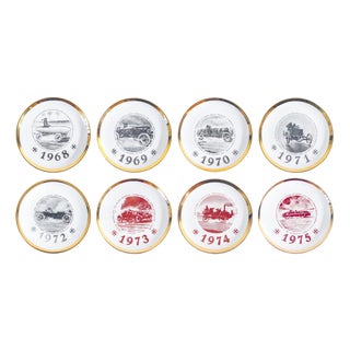 Plates by P. Fornasetti, Set of 8 For Sale