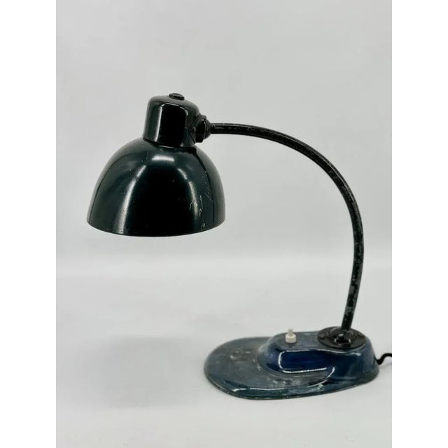 1920s Glass Base Kandem 1115 Table Lamp by Marianne Brandt for Kandem Leuchten, 1930s For Sale - Image 5 of 13