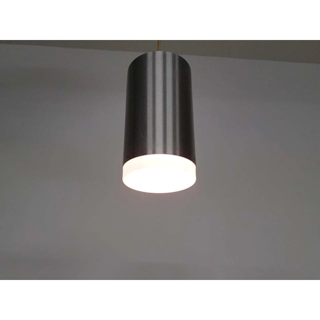 Metal Aluminum and Opaline Glass Pendant Lamp from Raak, 1960s For Sale - Image 7 of 10