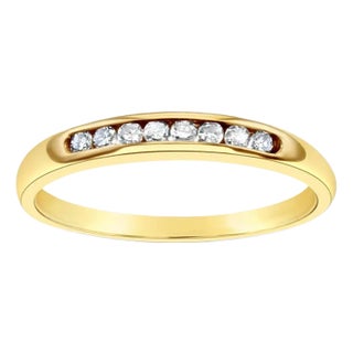 Dainty Small Diamond Wedding Band, Size 4.5 For Sale