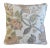 Custom-tailored pillow in Carole Fabrics cotton & linen fabric called "Comfort Zone Cashmere" with a beautiful floral...