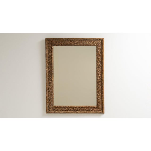 1900-1909 France Antique Gold Carved Giltwood Mirror For Sale In Greensboro - Image 6 of 10