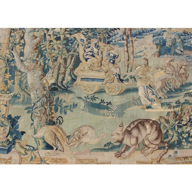 Antique Mid-18th Century European French Beauvais Tapestry For Sale - Image 16 of 18