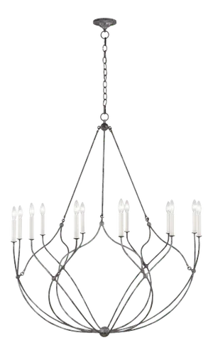 Chapman & Myers by Visual Comfort Studio Richmond Large Chandelier, Gray
