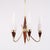 5-Arm Chandelier in Brass and Teak with Opal Glass by Bent Karlby for Lyfa 1960s For Sale - Image 9 of 13