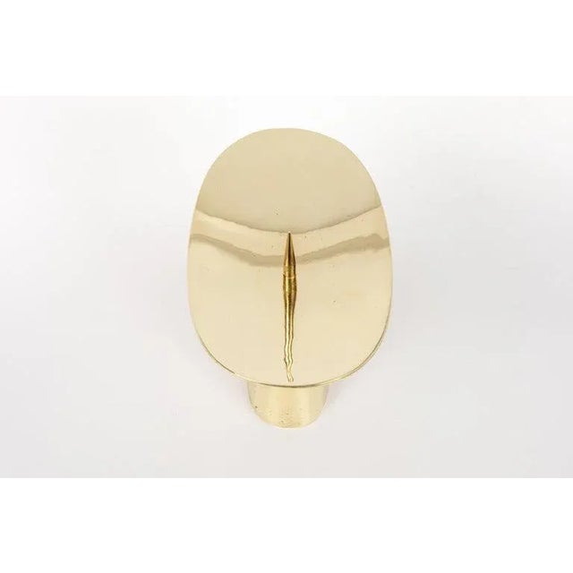 Mid-Century Modern Carl Auböck Model #3469 Polished Brass Candleholder For Sale - Image 3 of 11