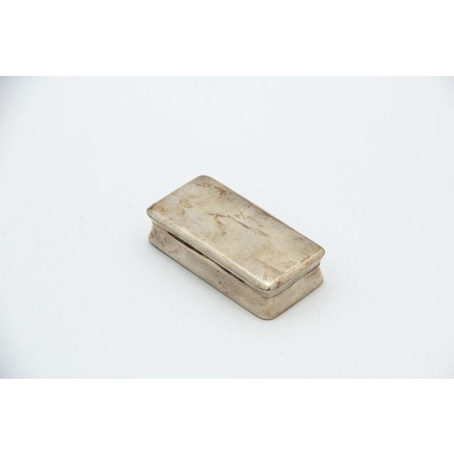 Rectangular Silver Snuff Box For Sale - Image 3 of 4