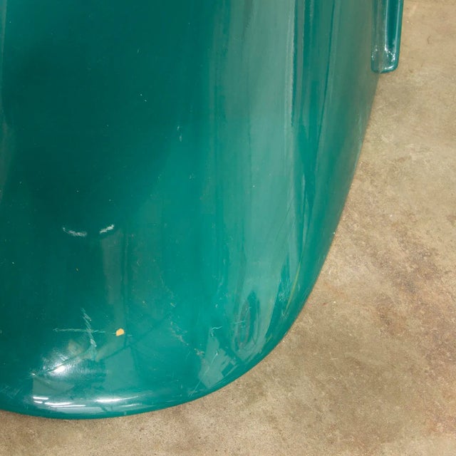 Textile Green Stacking Chair by Verner Panton for Herman Miller, 1960s For Sale - Image 7 of 12