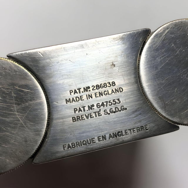 Metal 1920 Red Enamel Lift Arm French Table Lighter For Sale - Image 7 of 7