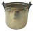 Vintage Brass Jamb Pot With Iron Metal Handle For Sale