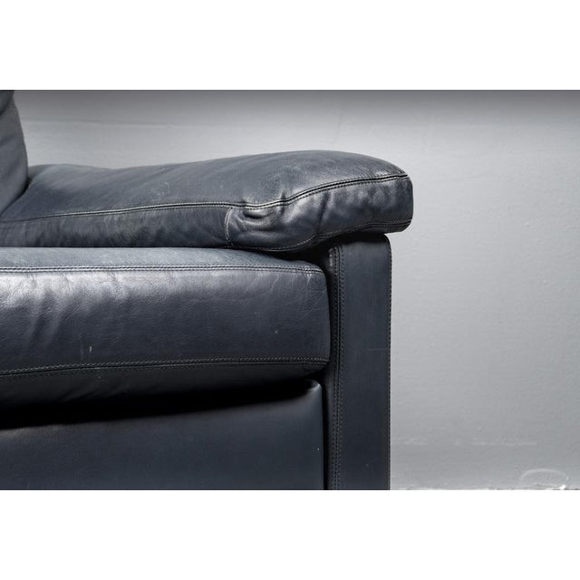 Blue Leather Armchair from Cor Conseta, Germany, 1980s For Sale - Image 14 of 18