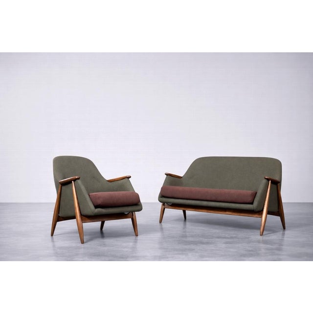 1950s Mid-Century Modern Pallas Living Room Set by Svante Skogh for Asko, Finland, 1950s, Set of 2 For Sale - Image 5 of 18