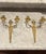 A pair of Antique French Neo-Classical Style Sconces Circa early 20th century French Louis XVI-Style Brass two-arm wall...
