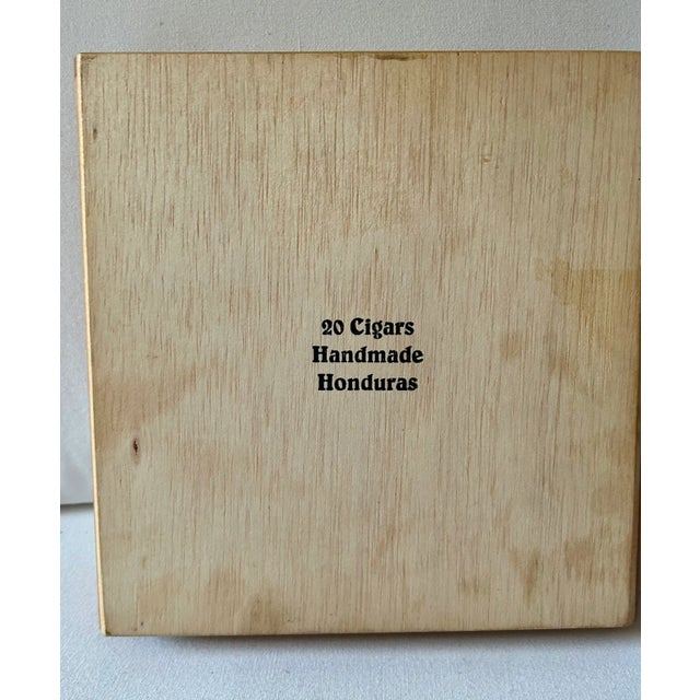 Blue Coastal Chic Hand Painted Lighthouse Cigar Box, Signed by Artist For Sale - Image 8 of 13