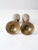 Vintage Brass & Silver Plated Champagne Flutes Pair For Sale - Image 9 of 11