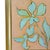 Contemporary Original Framed Flower Painting, Mint Peach Wall Art, Oil on Canvas in Gold Frame, 15x19 Minimalist Boho Home Decor For Sale - Image 3 of 4