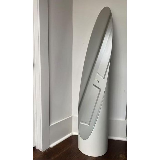 1980s Postmodern Gaia Lipstick Mirror in White For Sale - Image 9 of 9