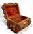 Brown Antique Folk Tramp Art Box For Sale - Image 8 of 17