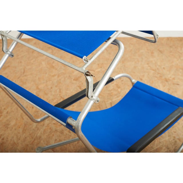 Lido Lounger in Blue by Battista and Gino Giudici, 1935 For Sale - Image 9 of 15