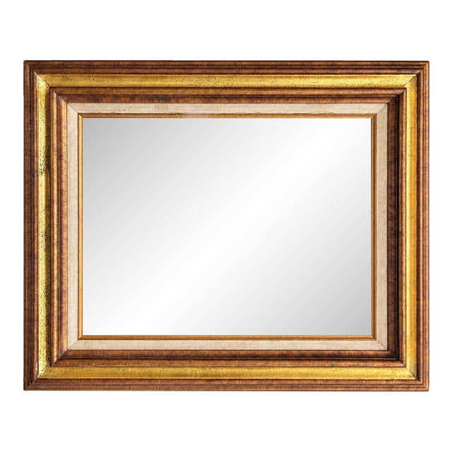 Vintage Gilt Wood Picture Frame With Linen Liner – 16” X 20” For Sale