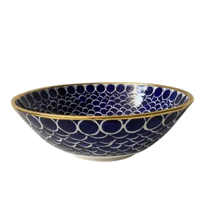 Early 21st Century Robert' Inspiration Ibiza Blue Ceramic Basin