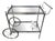 Silver Jansen Rolling Serving Cart by Maison Jansen For Sale