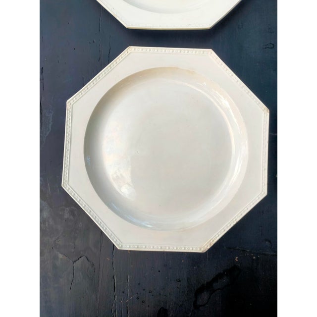 19th Century Creil Plates in White Earthenware, Set of 8 For Sale - Image 9 of 13